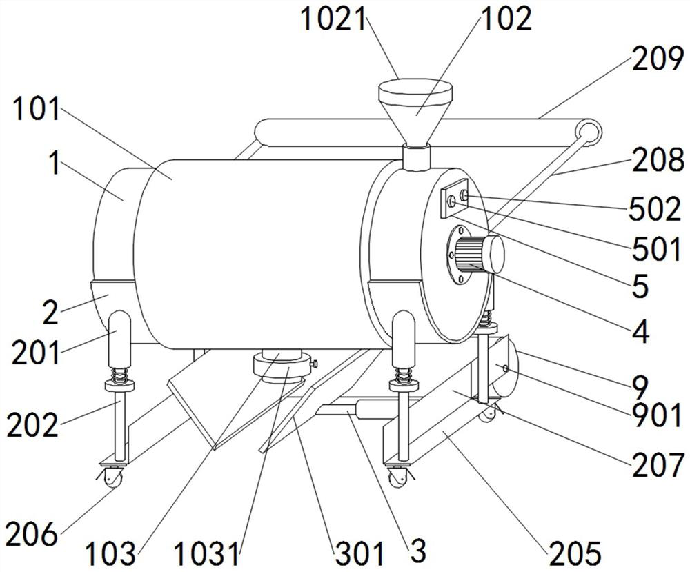 Highway crack treatment device for highway engineering