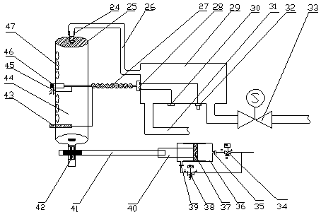 Online soot blowing device for waste heat boiler for sintering vertical cold furnace