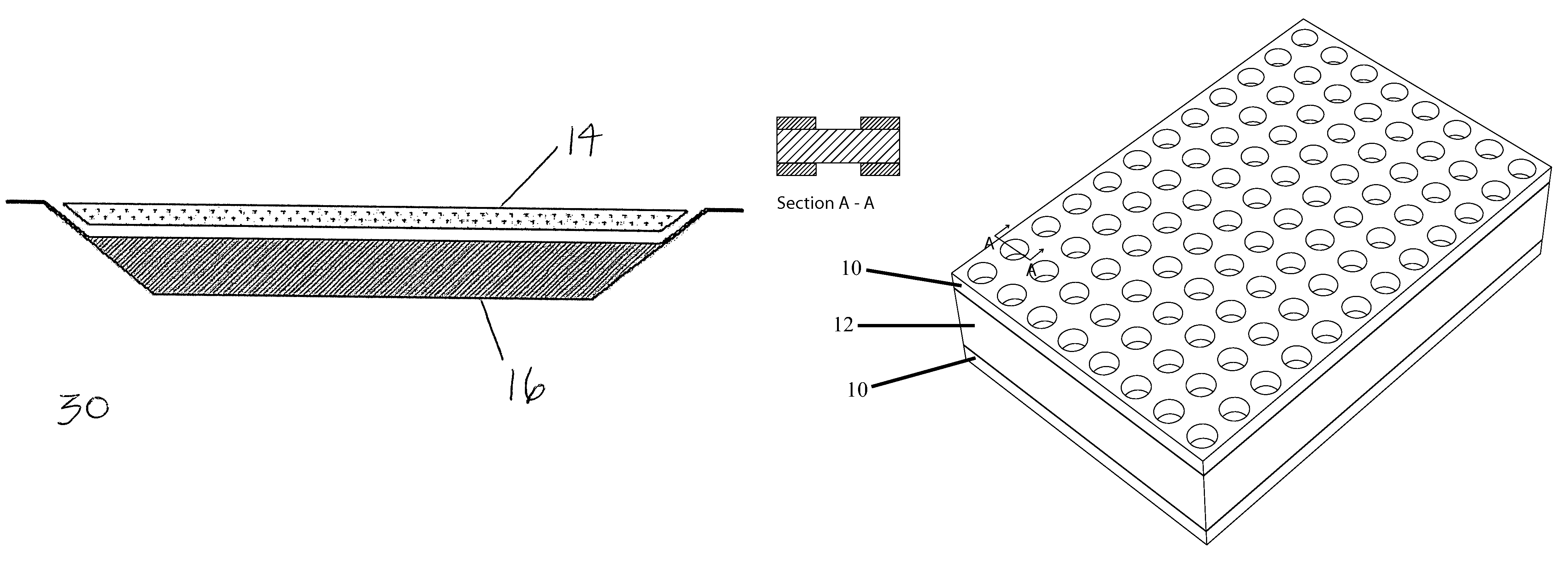 Patient support element for radiation therapy that reduces skin radiation burn