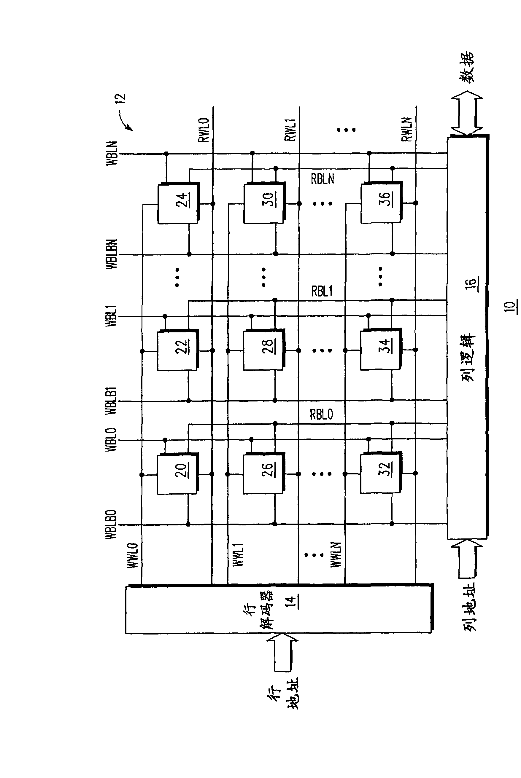 Two-port SRAM having improved write operation