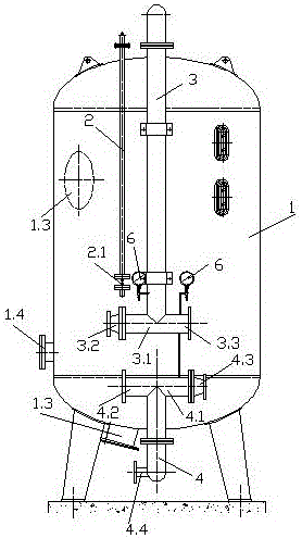 Double-layer rotational-flow-water-distribution activated carbon filter