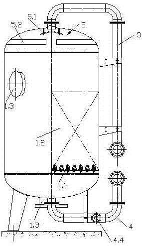 Double-layer rotational-flow-water-distribution activated carbon filter