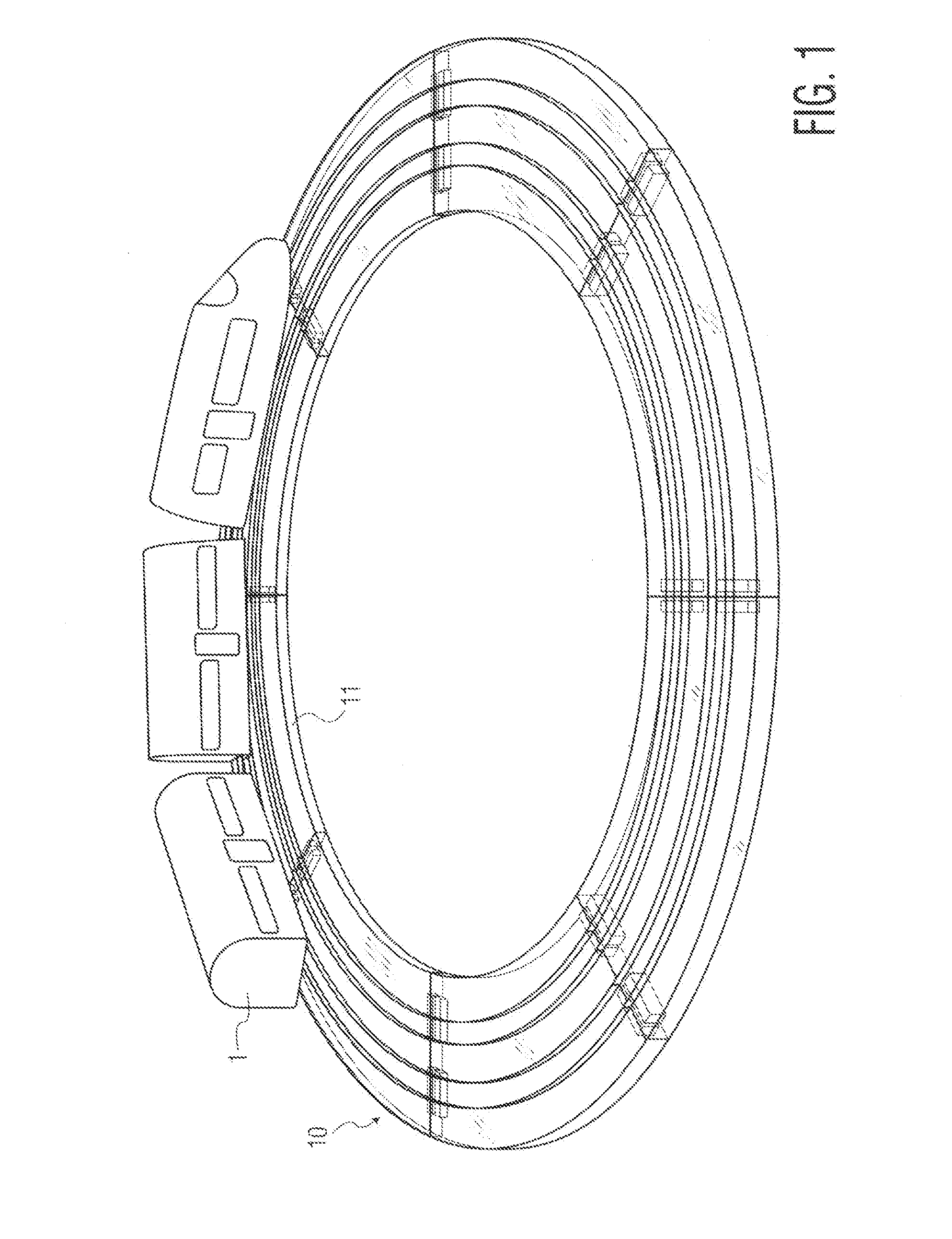 Magnetic toy train tracks and magnetic environment