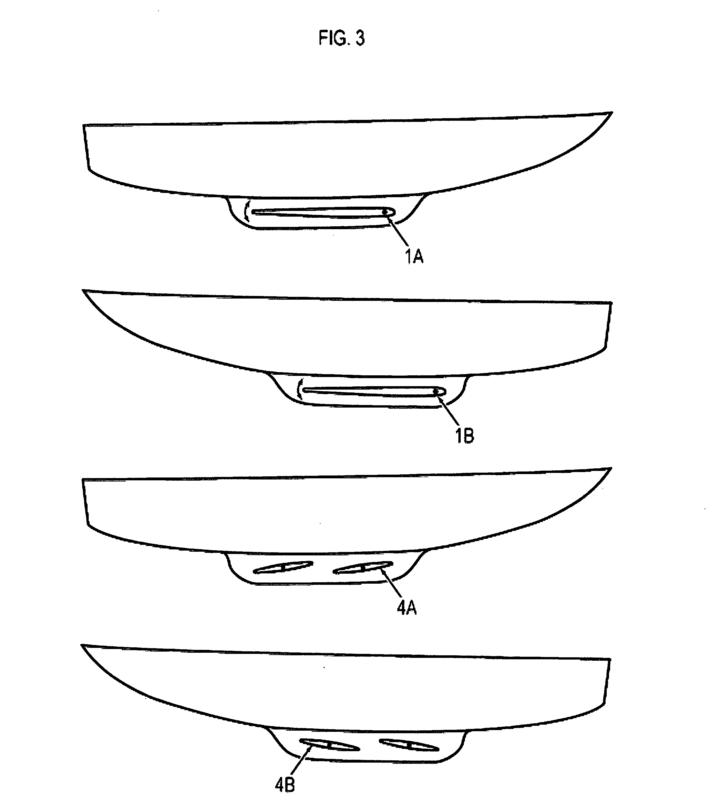 Fins to control angular travel of sailboats and wake control