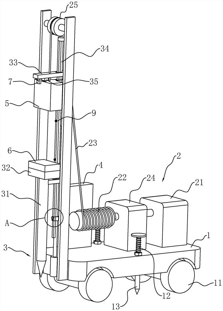 A drilling machine for engineering supervision