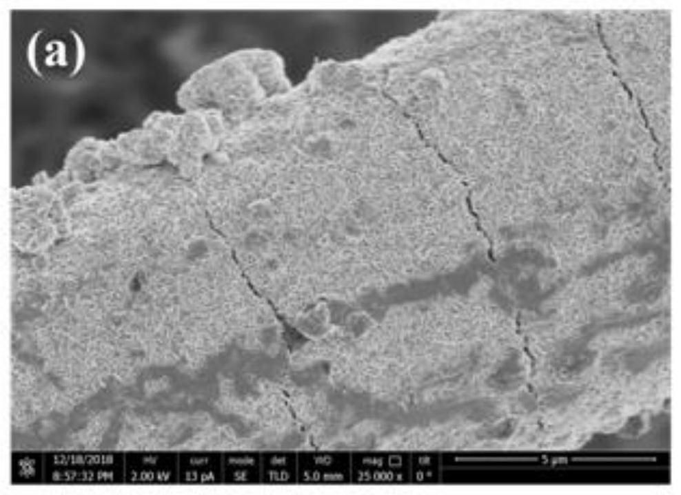 A cnfs load mos  <sub>2</sub> Magnesium-lithium double-salt battery cathode material and construction method thereof