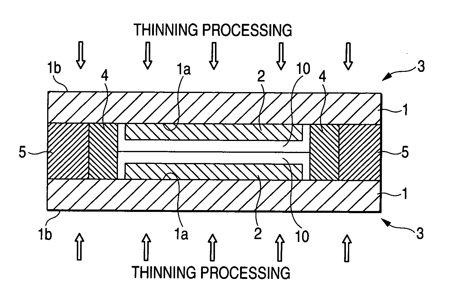 Method for thinning substrate of EL device