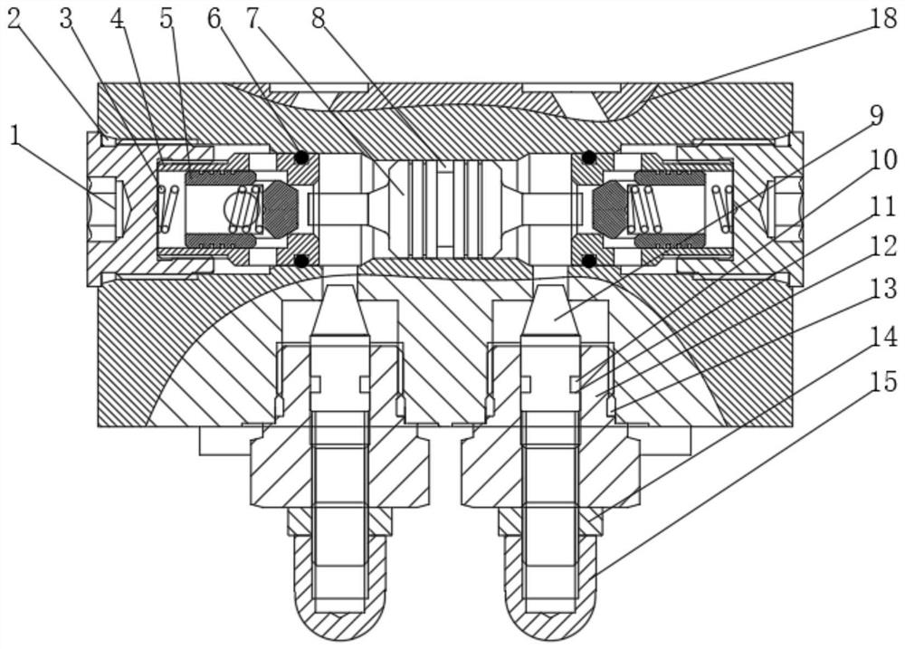 Hydraulic lock assembly capable of adjusting flow