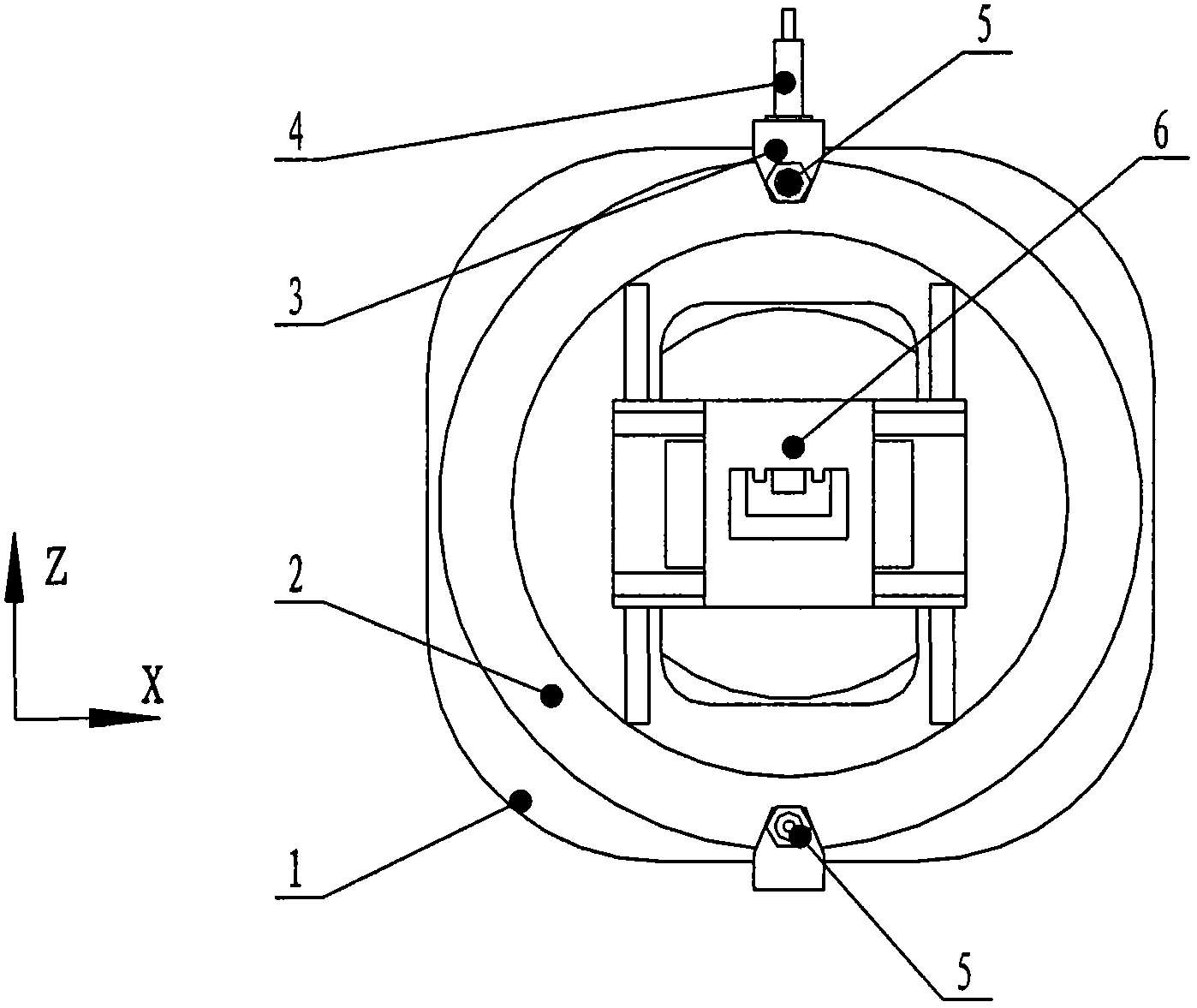 Metering type high-precision x-ray microscope sample scanning table