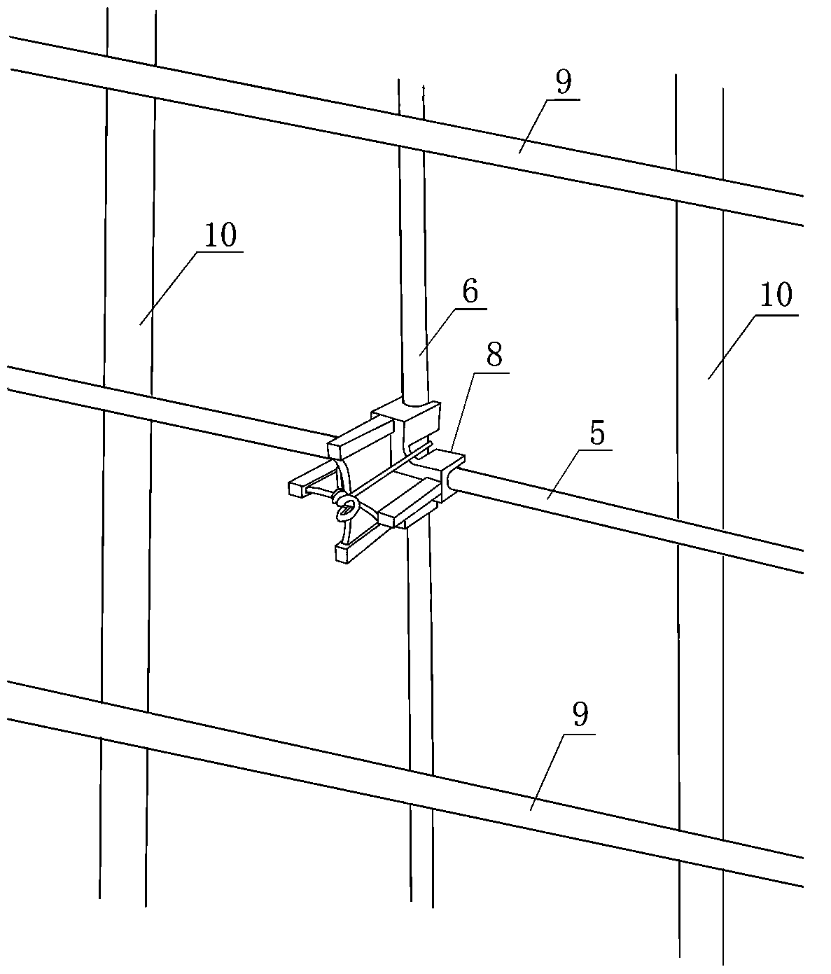 Colored fair-faced concrete anti-crack protection system and its construction method