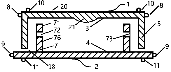 Crack-out-type easy-to-mark anti-slip visible hand-held surface sampling culture dish