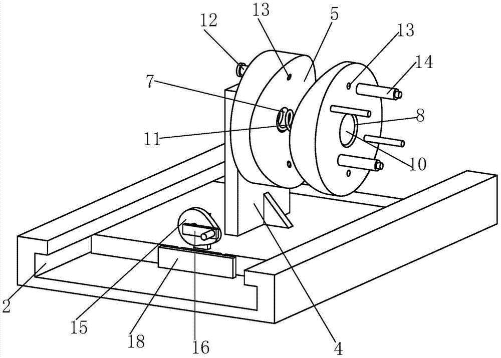 A jig for vertical drilling of parts