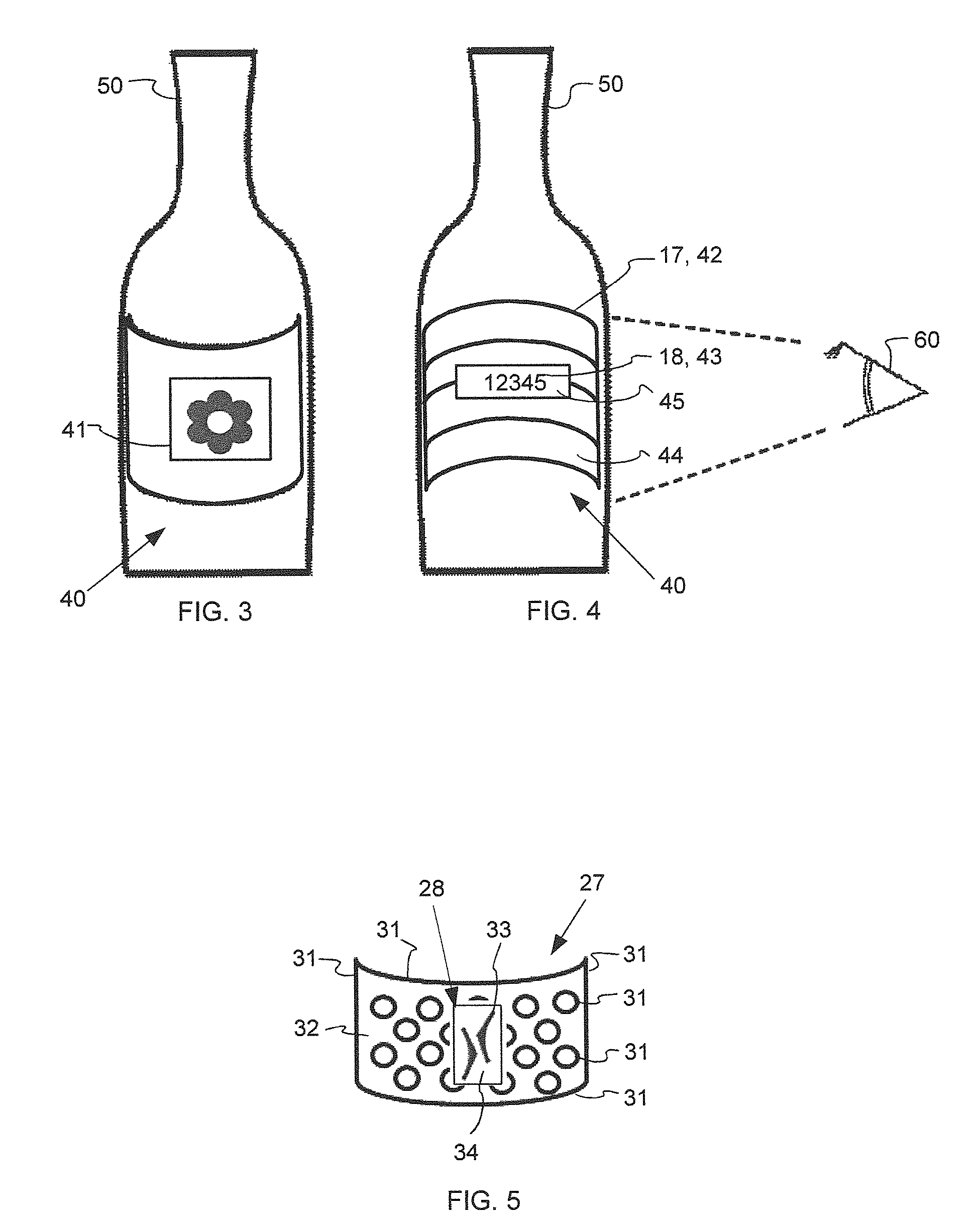 Removal device for removal of labels, label and method for applying glue to a label