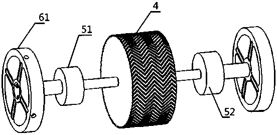 Rotary driving wheel simulation load experimental platform