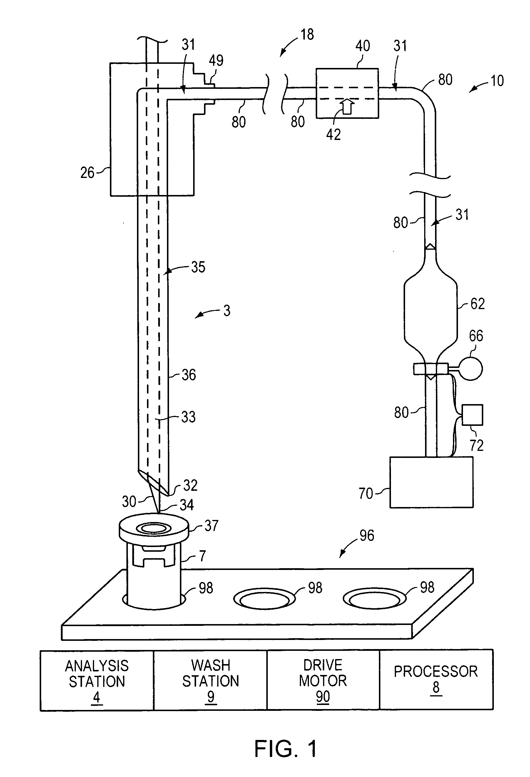 Telescoping closed-tube sampling assembly