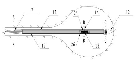 Explosion expanded internal anchor head prestressed anchor cable for strengthening weak rock and anchoring method thereof