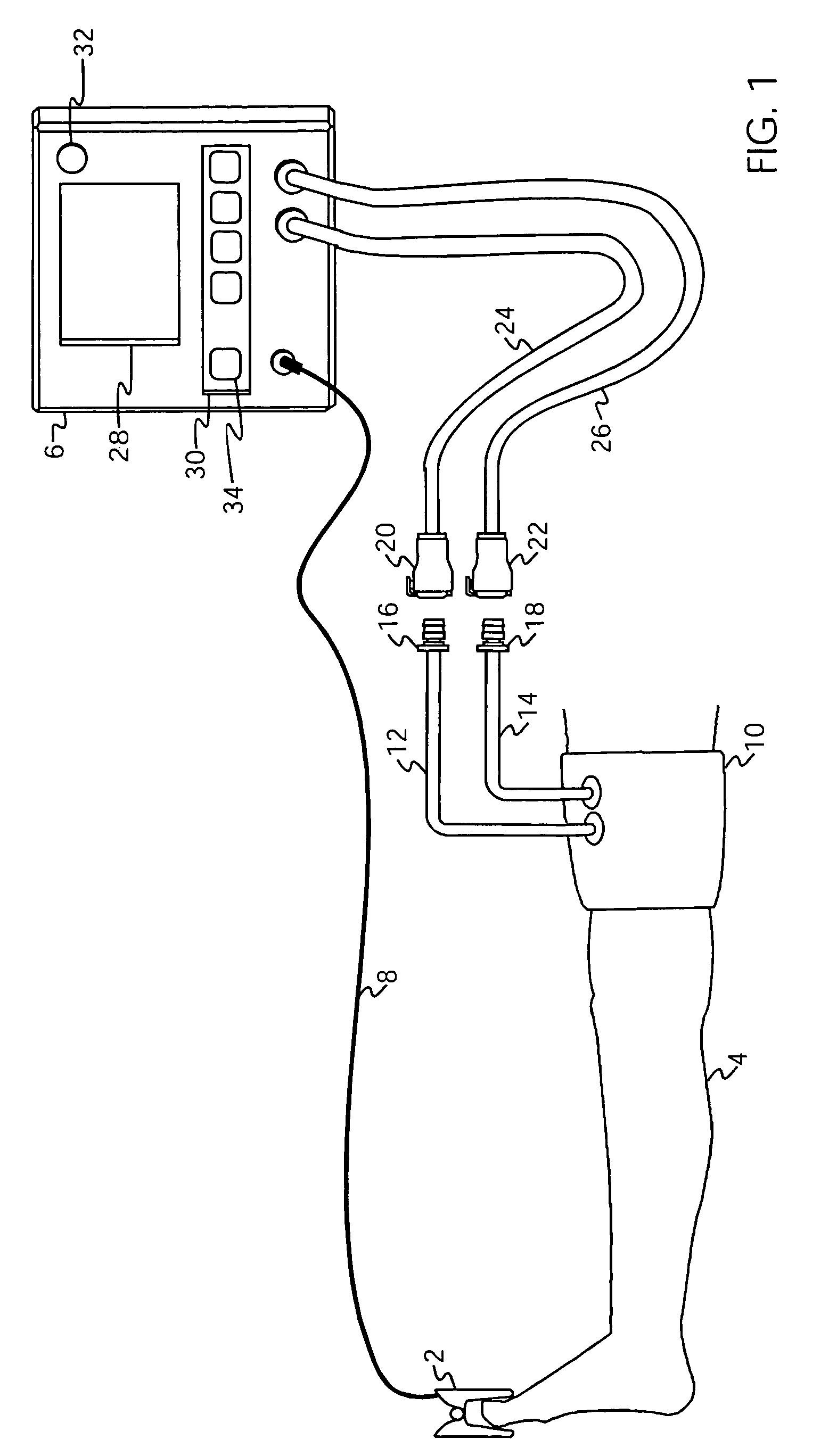 Surgical tourniquet apparatus for measuring limb occlusion pressure