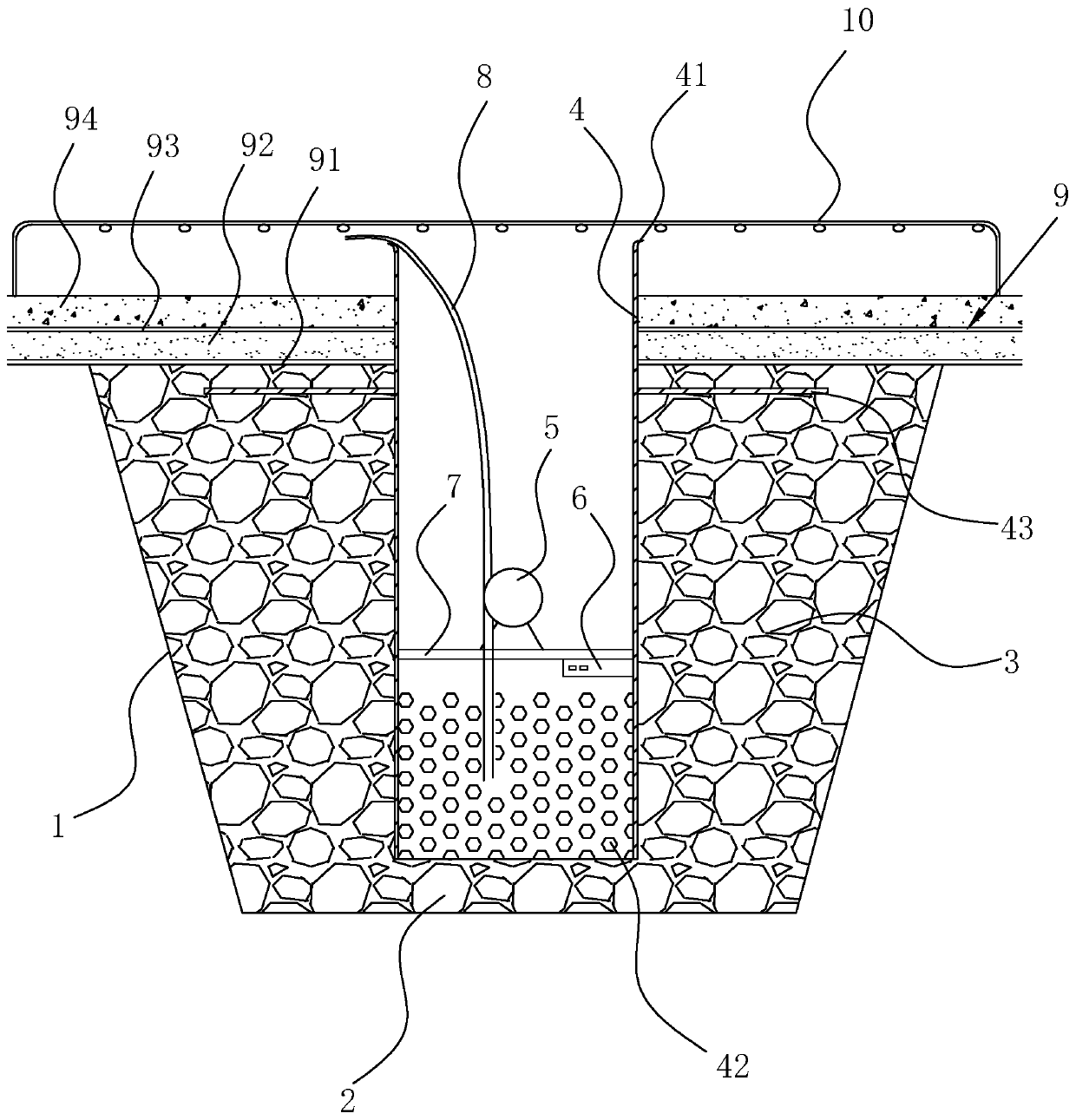 Foundation pit local dewatering construction method