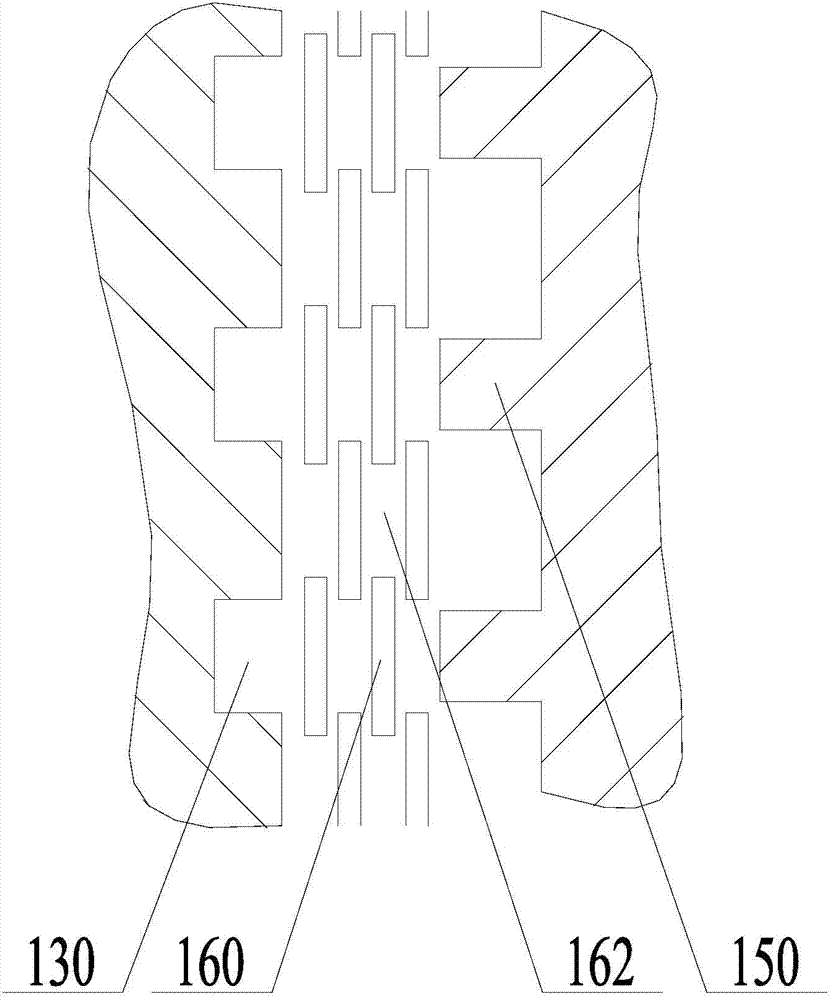 Multibuffer-harpoon-shift device