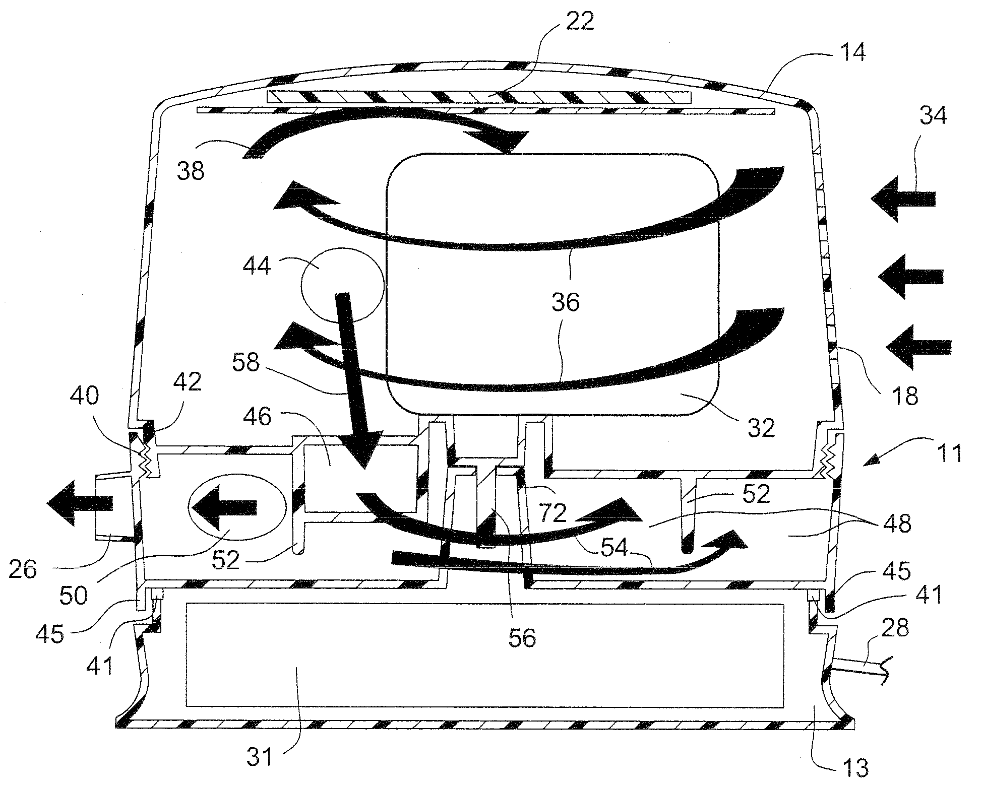 Positive airway pressure device