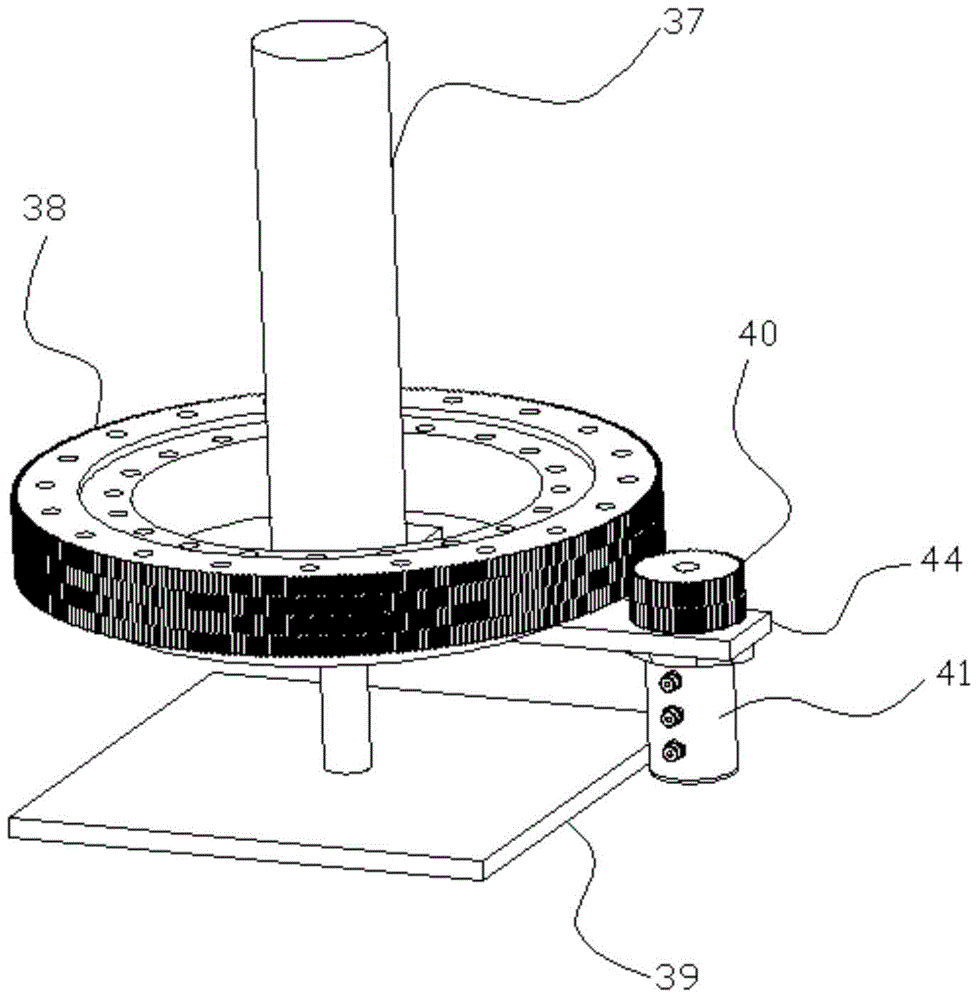 Body rotating device and mustard tuber harvester comprising same