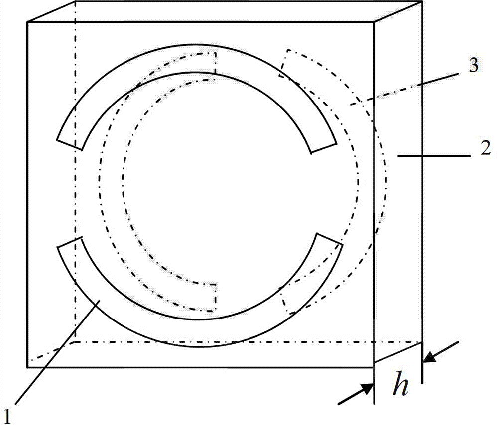 Multimodal cross polarization filter based on metamaterials