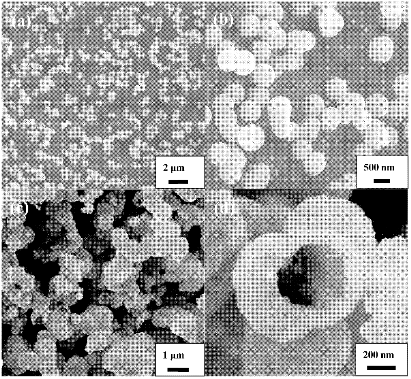 Mixed organic solvent-thermal method for preparing spherical or hollow spherical BiVO4