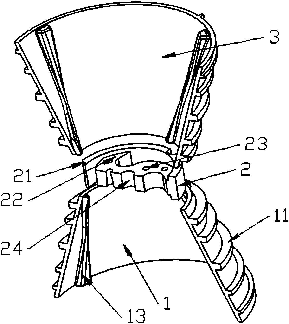 Constant pressure type tail pipe of hydropower station