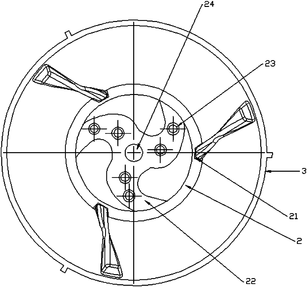 Constant pressure type tail pipe of hydropower station