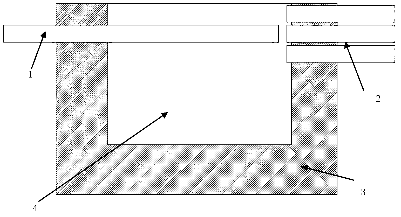 Omni-directional acceleration sensor device of optical fibers of cantilever