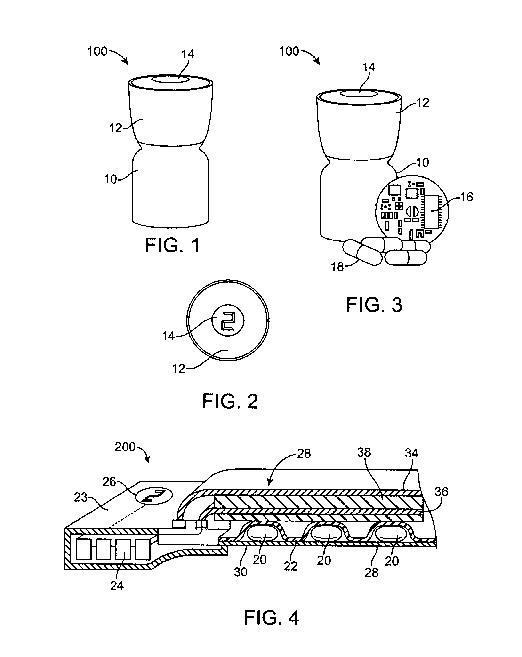 Medication container and dosing monitor