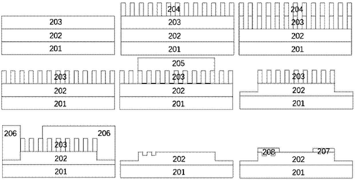 Method for preparing grooved anode Schottky diode