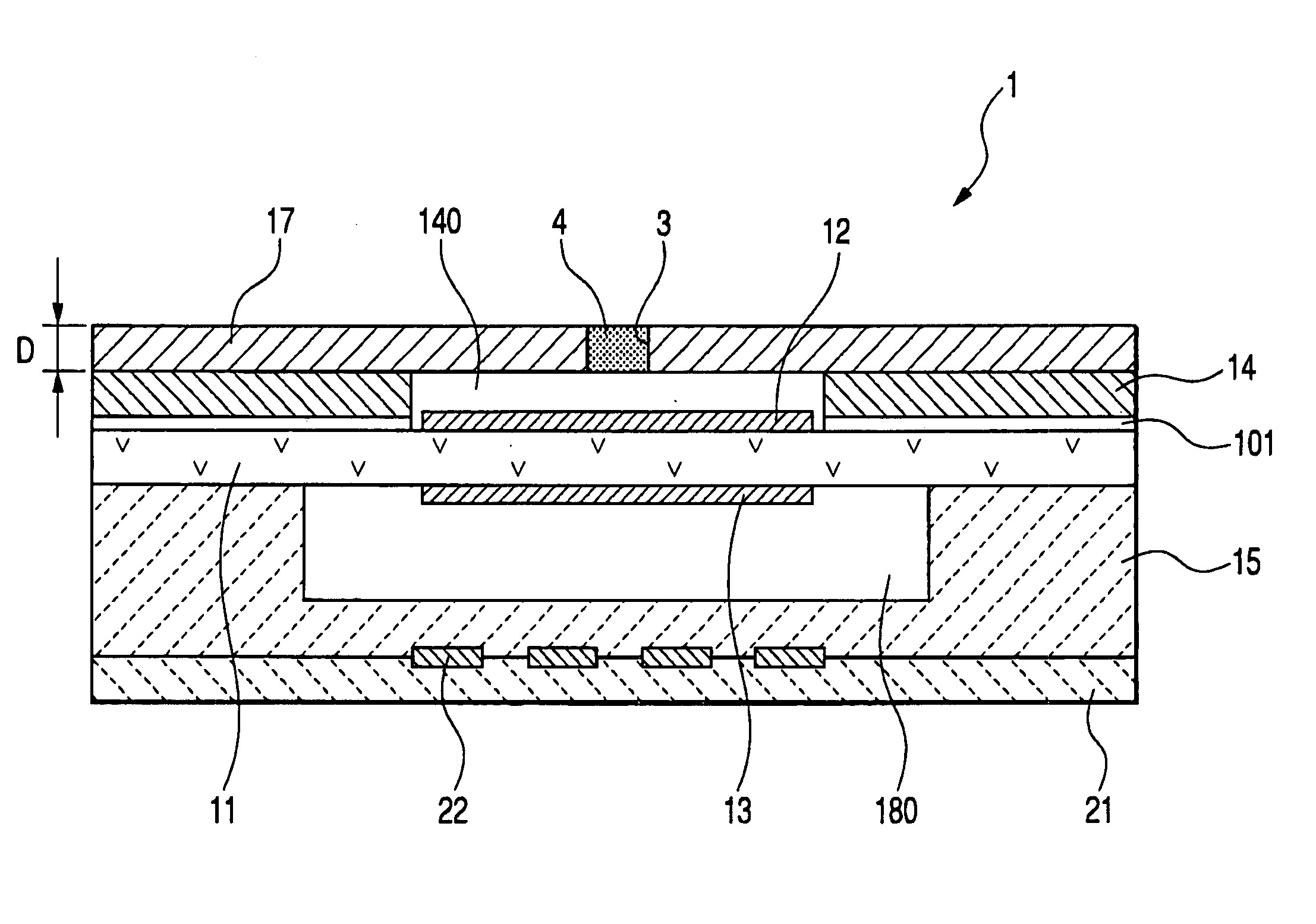 Gas sensing element