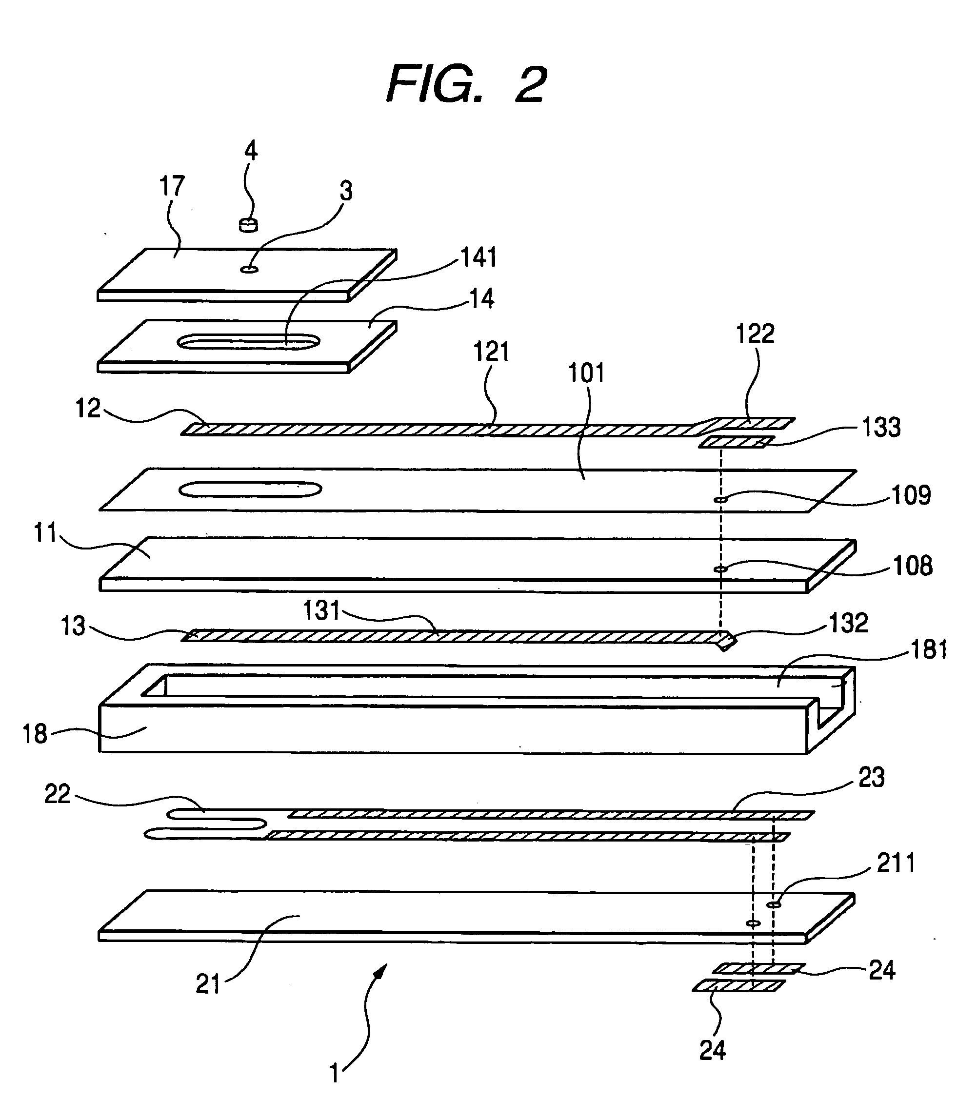 Gas sensing element