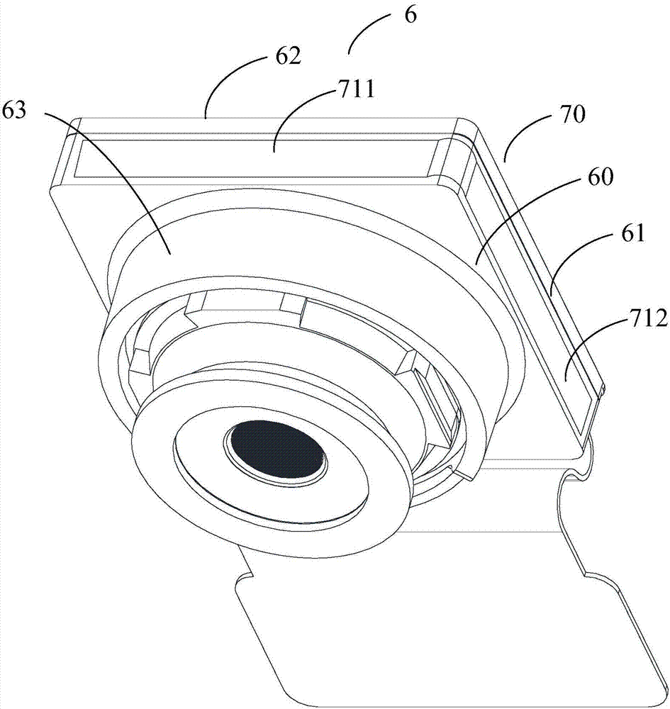 Camera assembly, middle frame assembly and mobile terminal