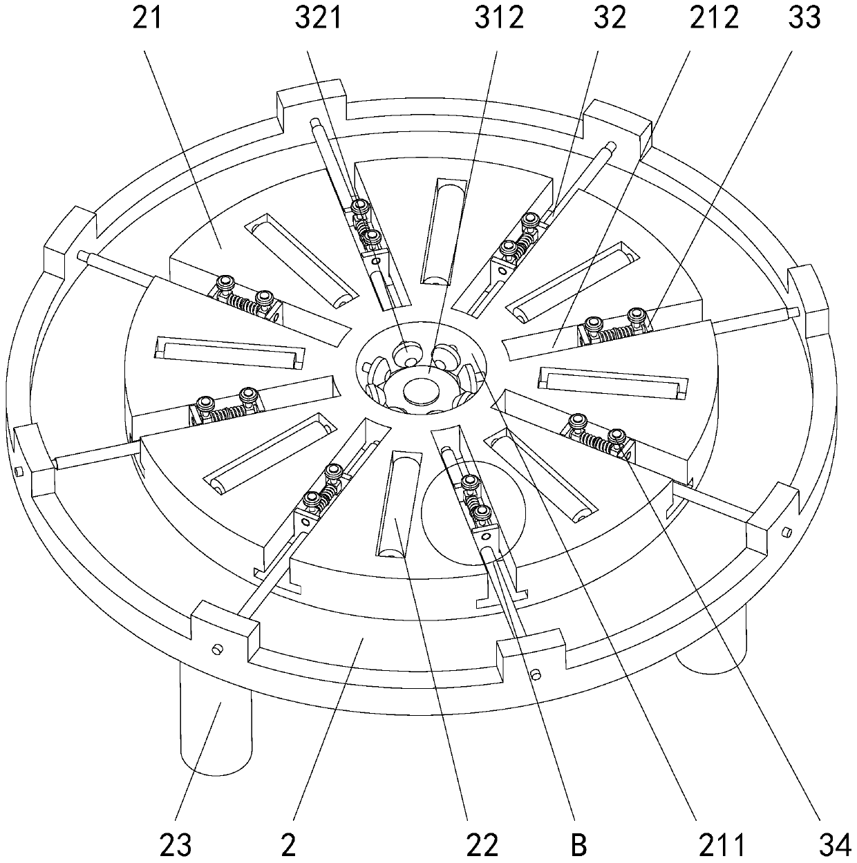 Rubber sealing ring molding trimming treatment machinery and treatment method thereof