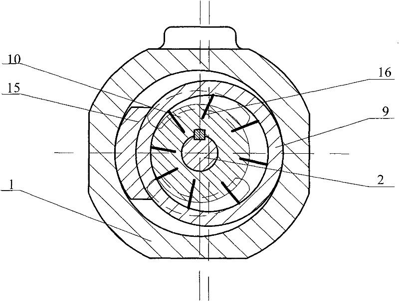 Blade-type hydraulic transformer controlled by motor