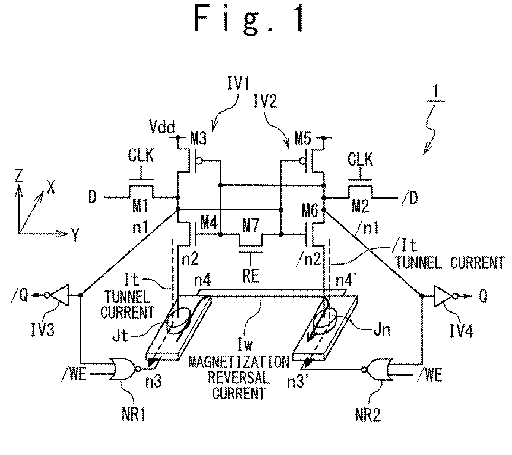 Nonvolatile latch circuit