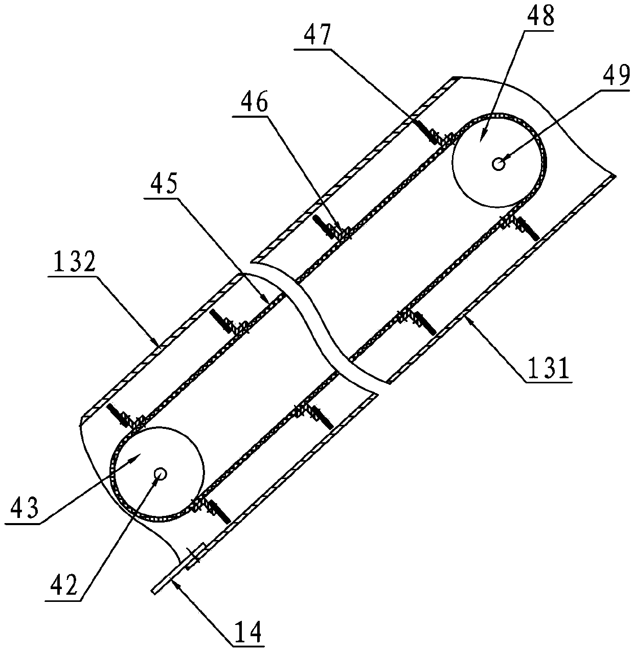 Hand-push type rapid grain collector for sunning ground