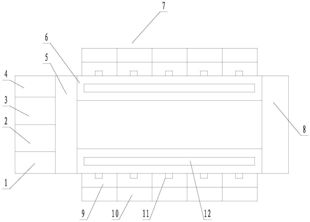 Standardized pneumatic logistics transmission system for apartments