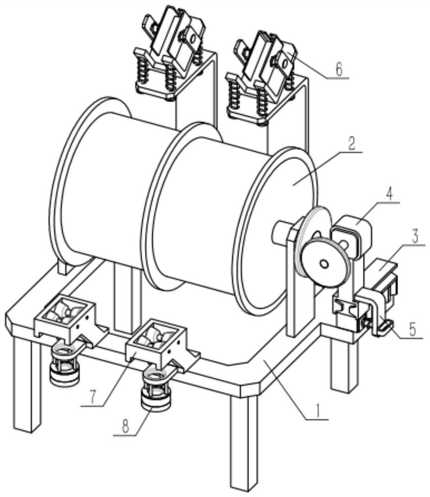 Concrete pouring device and pouring method