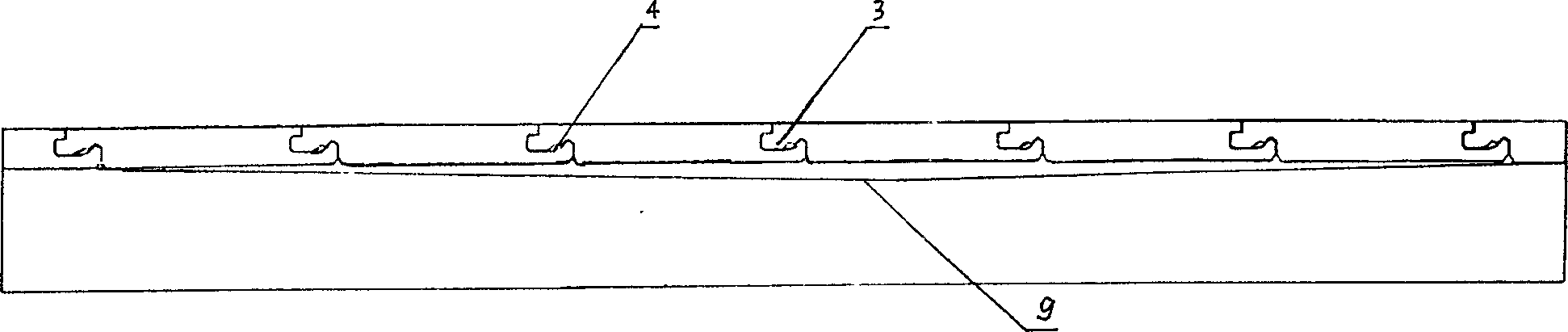 Floor joint fastening grooving