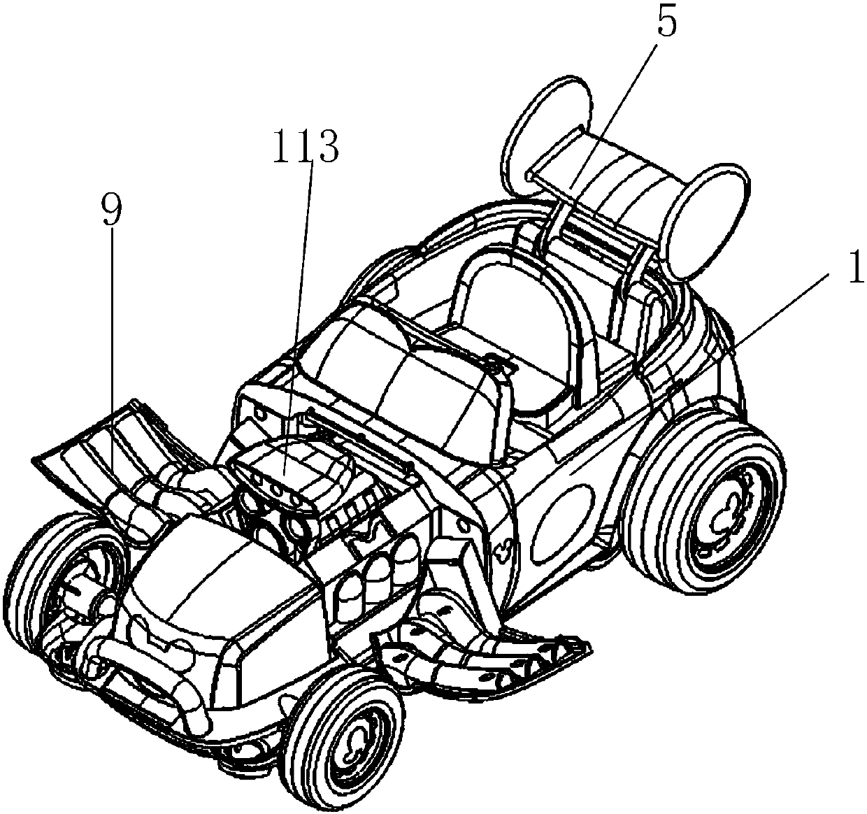 Deformation toy car