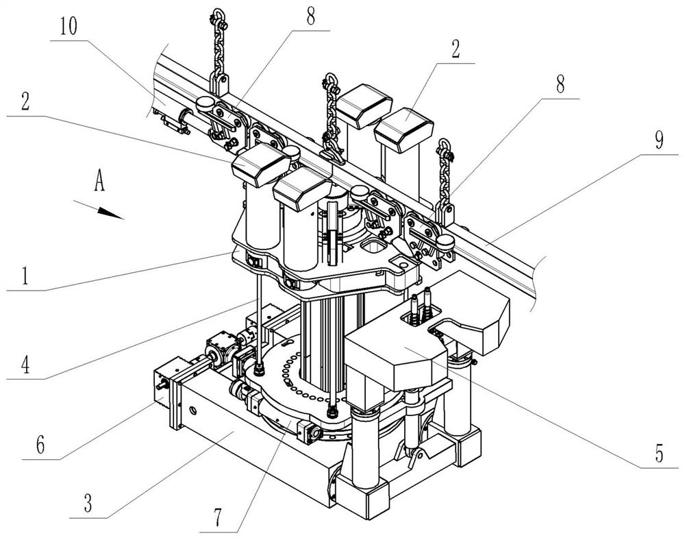 Automatic carrying robot for unit support