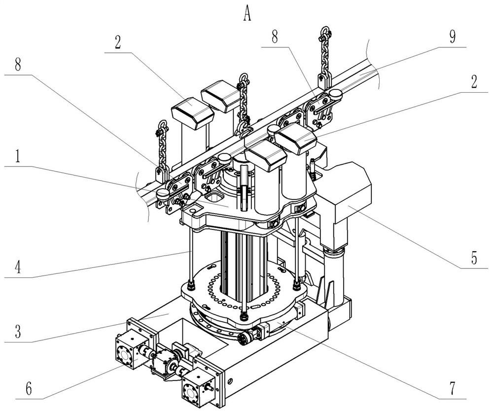 Automatic carrying robot for unit support