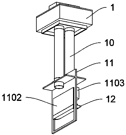 Continuous sewage methane extraction and ventilation device for sewage treatment