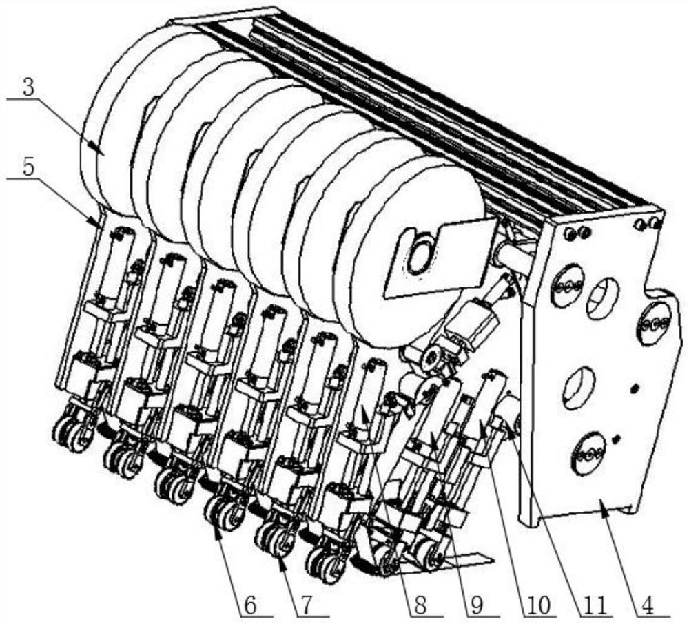 Refrigerator condenser pipe pasting and covering device