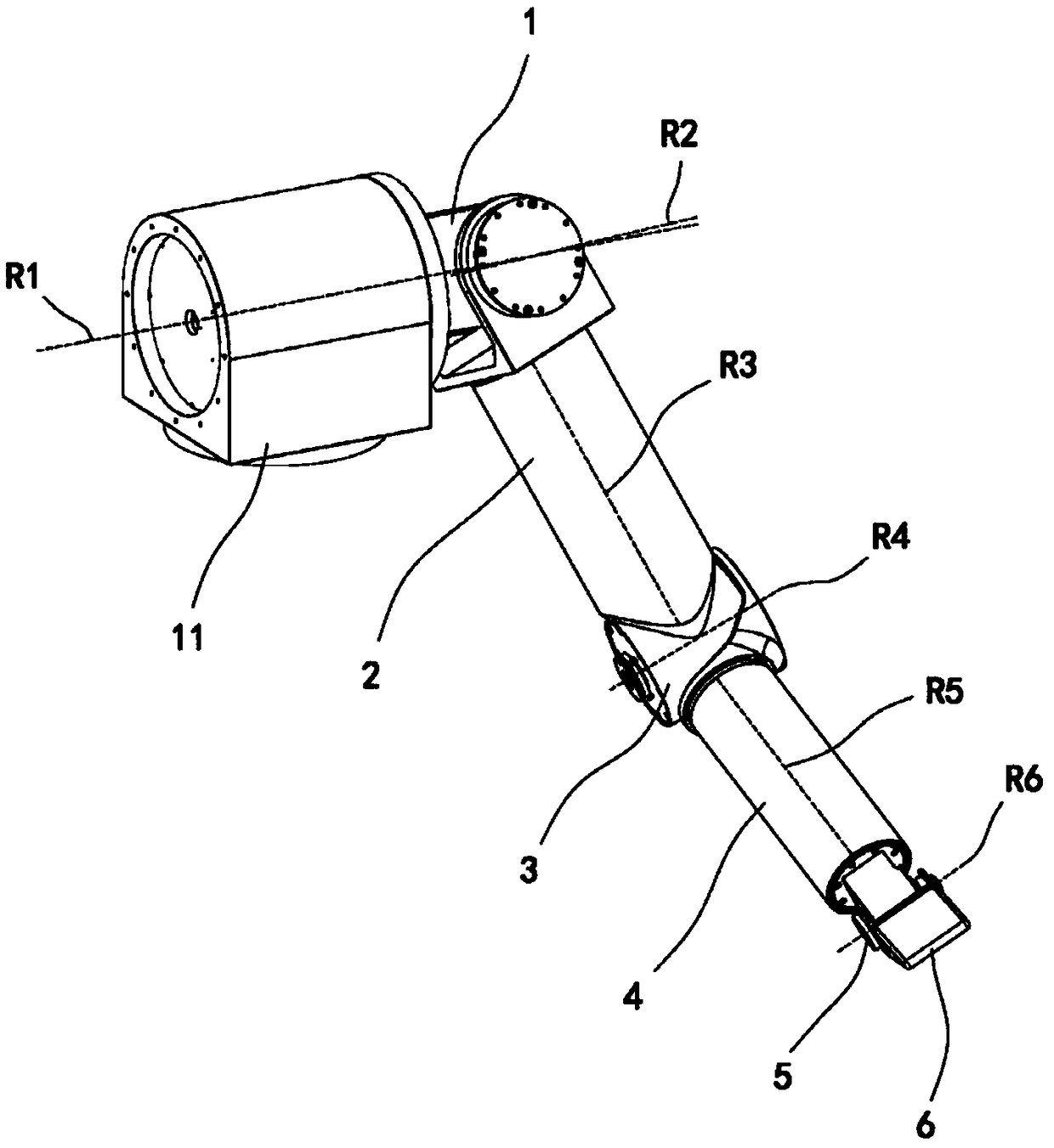 Six-degree-of-freedom bionic mechanical arm