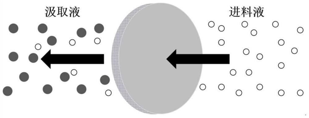 Preparation method of composite forward osmosis membrane added with acid-activated black talc nano material