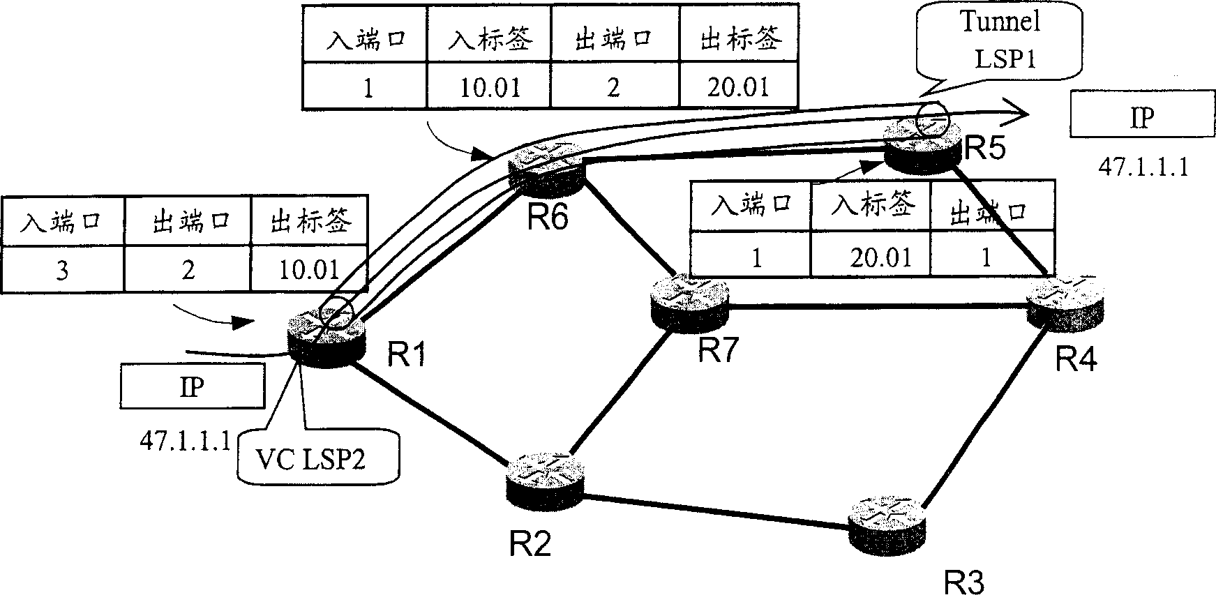 Protection switching method in multiprotocol label switching system